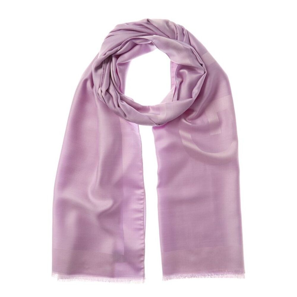 Givenchy 4G Logo Silk Scarf, Purple